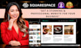 squarespace website design squarespace website redesign squarespace landing page