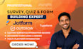 create online fillable form, workflow, survey in jotform, google forms, typeform