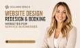 build squarespace website design, redesign squarespace booking business website