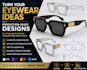 create professional eyewear glasses tech packs for sunglasses 3d optical frames