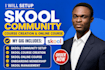 setup skool community, skool course creation and create skool online course