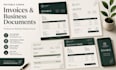 design editable canva invoices and business documents