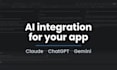integrate chatgpt, claude or gemini ai into your app or desktop software