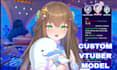 create a custom 2d 3d vtuber model with full rigging, vrm, and streaming setup