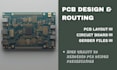 design pcb layout, pcb routing, circuit board and gerber manufacturing files