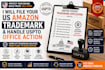 file US amazon trademark and handle office action
