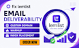 fix lemlist email deliverability custom domain warmup inbox placement