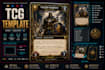 design a professional tcg card template for print and tabletop simulator