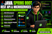 develop java spring boot rest API and microservices