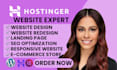 do hostinger website, design hostinger, redesign hostinger and landing page