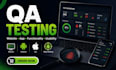 do QA manual testing, website app testing, usability, functionality, android ios