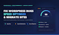 fix wordpress bugs, speed optimize and migrate your site
