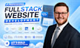 build custom website development as frontend developer and full stack developer