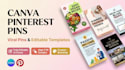 design click worthy canva pinterest pins and editable pin templates