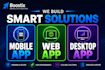 develop custom mobile app, web app or desktop application