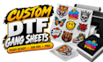 create custom dtf gang sheets ready for t shirt printing