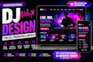 design a professional dj website for djs, producers and artists