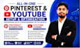 set up and optimize pinterest and youtube channels