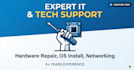 do hardware troubleshooting, os installation, and network support