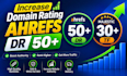 boost domain rating dr50, trust flow tf30 with seo backlinks