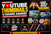 design professional youtube thumbnails and channel banners