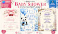 design a canva editable baby shower invitation