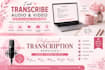 manually transcribe audio and video accurately