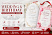 create editable canva wedding and birthday invitation cards