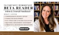 beta read ya fantasy, romantasy novel with detailed inline and overall feedback