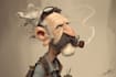 draw artistic cartoon caricatures