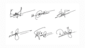design handwritten signature logo or autograph