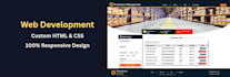 design a responsive HTML CSS website