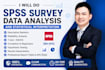 do spss survey data analysis and statistical interpretation