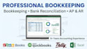 do professional bookkeeping, accounting and bank reconciliation