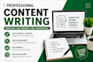 do content writing for website