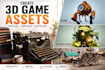 create custom 3d game props and assets