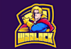 do heroic mascot comic gaming superhero logo