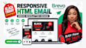 develop responsive HTML email template brevo black friday newsletter