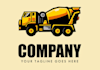 do construction company supplier contractor mixer logo