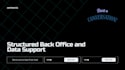 provide structured back office and data support