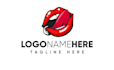 do luxury feminine modern beauty lips logo design