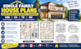 create single family house plans, floor plans and residential drawings USA ca tx