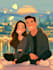 create a disney cartoon illustration