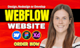 design redesign or develop webflow website, figma to webflow as webflow expert