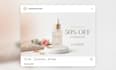 design aesthetic product post for instagram and facebook