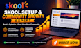 set up, customize and manage your skool community