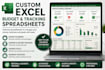 create custom excel budget and tracking spreadsheets