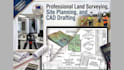 create land survey, site plan and topography survey drawings