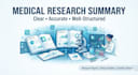 summarize medical research papers and scientific articles