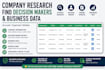 research companies and find decision makers